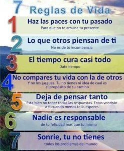 7 reglas de la vida www.tucaminodelbienestar.com